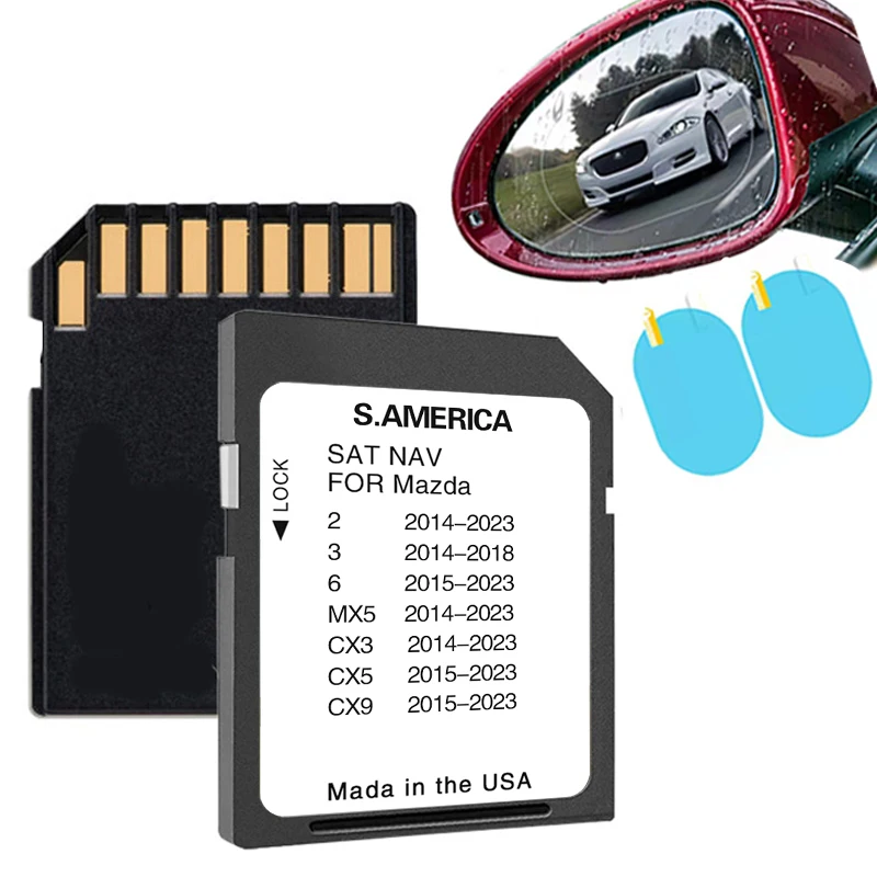 Latest Naving Connect 1 system GPS SD Card Navigation 2023 for Mazda 2/3/6/MX5/CX5/CX9 Vehicle Update South America Maps