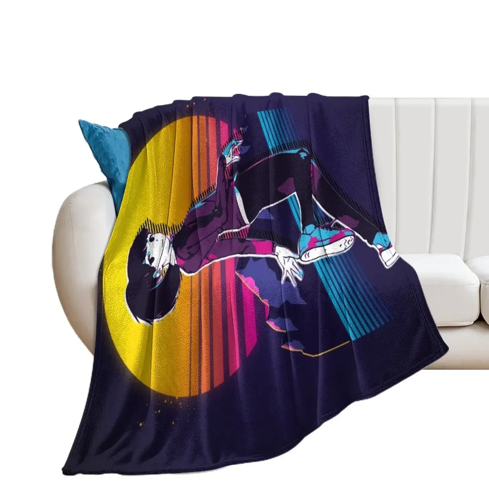 Digimon Survive - Aoi *80s retro* Throw Blanket Bed Fashionable Decorative Throw Blankets