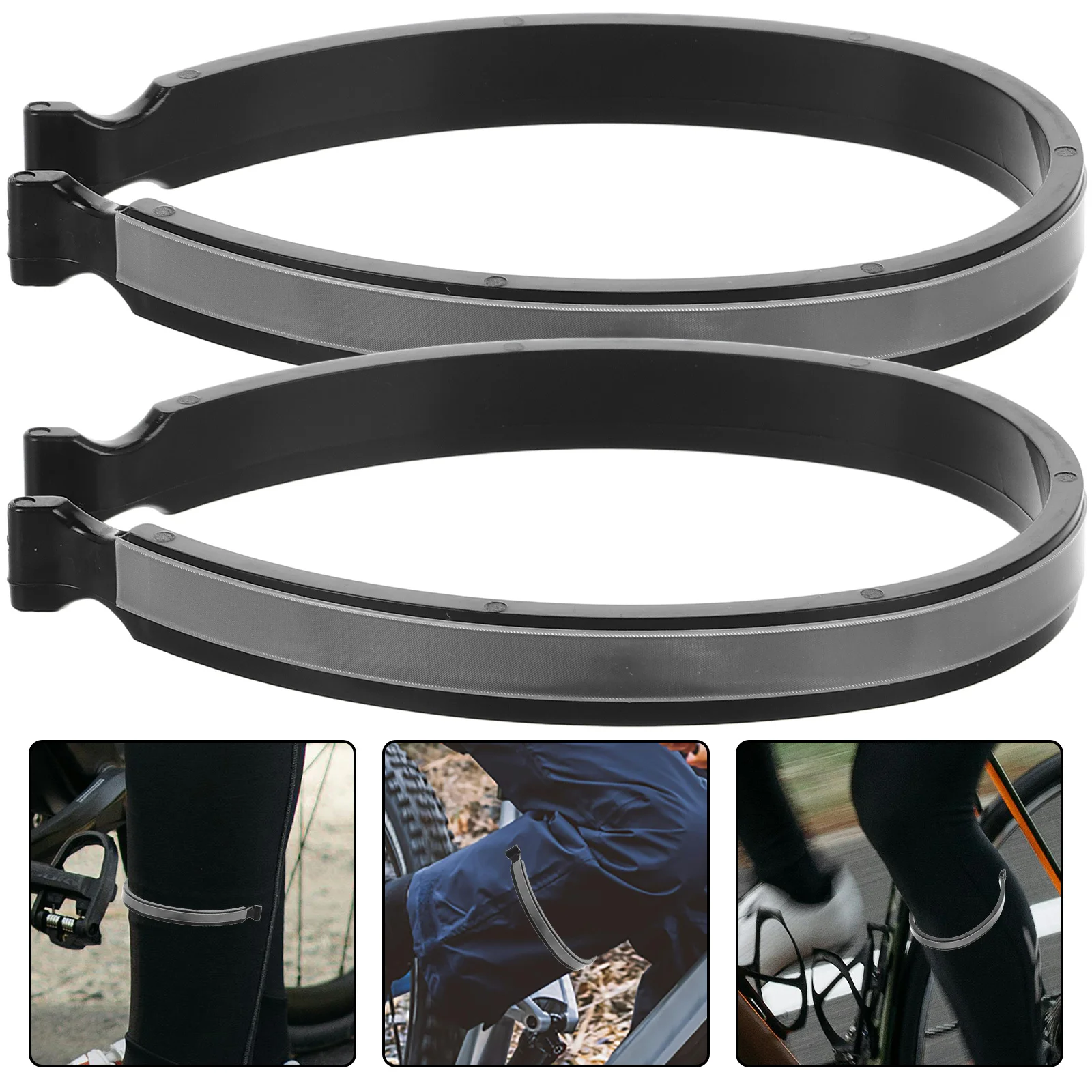 

2Pcs Bicycle Trouser Clip Reflective Bike Pants Strap Safety Bands Cycling Night Riding Accessories Cycling Trouser Clip