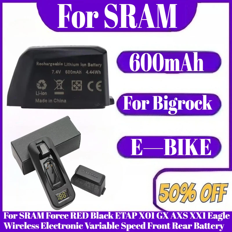 

Lithium Battery 600mAh For SRAM Force RED Black ETAP X01 GX AXS XX1 Eagle Wireless Electronic Variable Speed Front Rear Battery