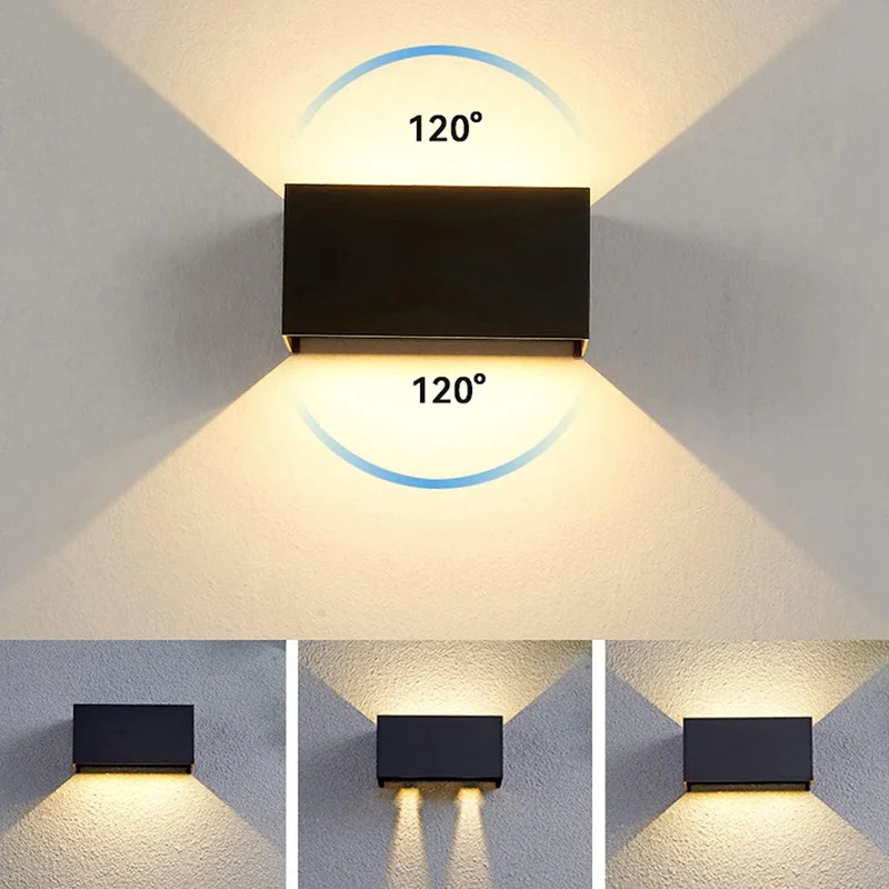 Imagem -02 - Impermeável Led Wall Light Lâmpada de Jardim ao ar Livre Varanda Lâmpada Corredor Arandela Interior Quarto da Escada 85265v Ip65