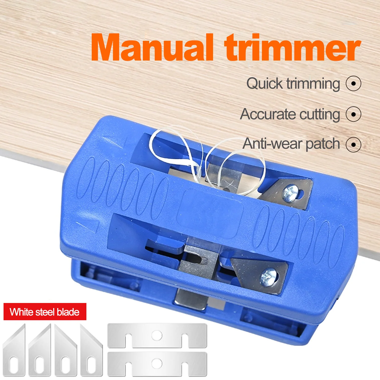 Wood Side Banding Machine Set Double Edge Trimmer Wood Head and Tail Trimming for Plastic PVC Plywood Manual Woodworking Tools