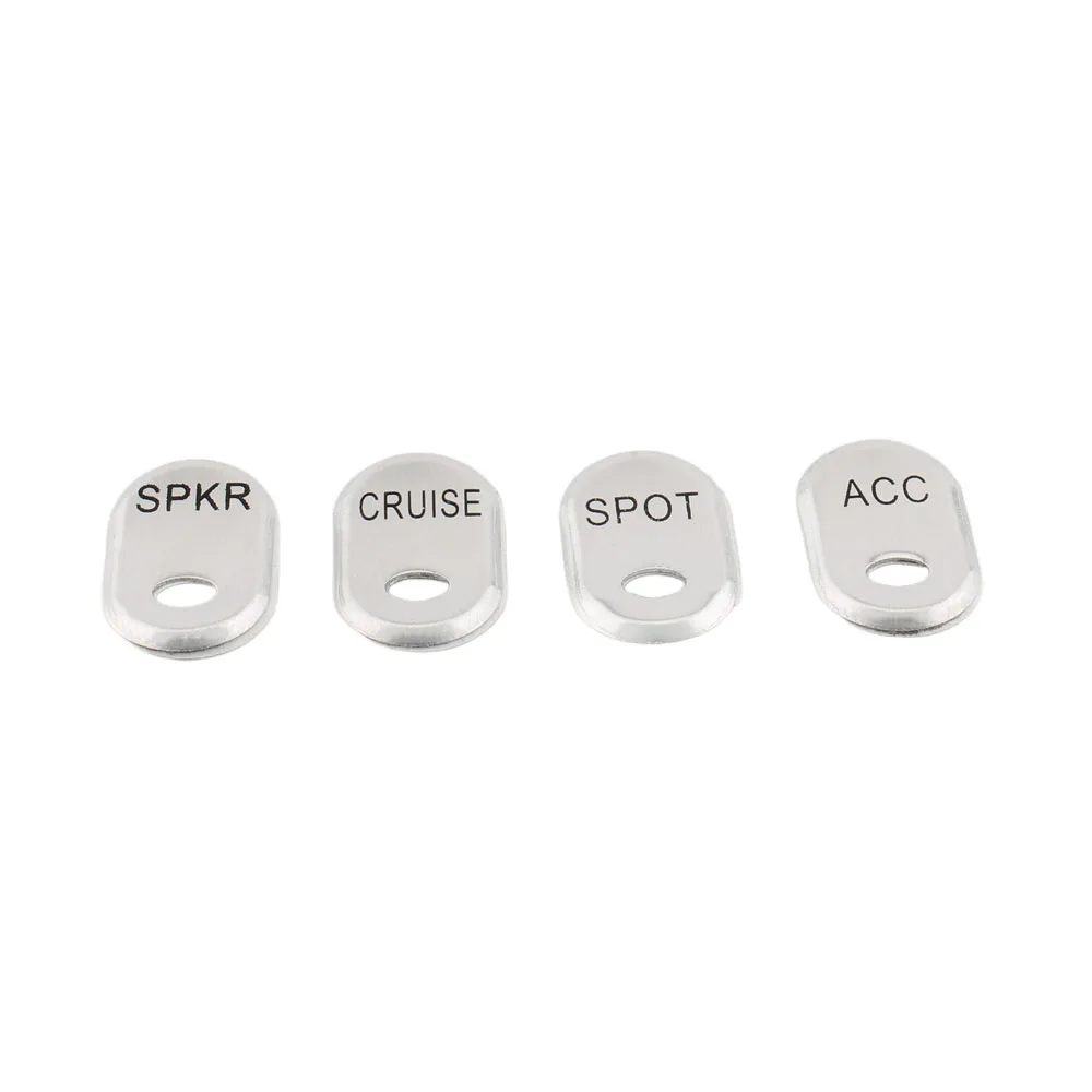 

Chrome Motorcycle Roc4pcs ker Panel Switch Button Covers For Harley Touring Electra Glide Road Glide Street Glide