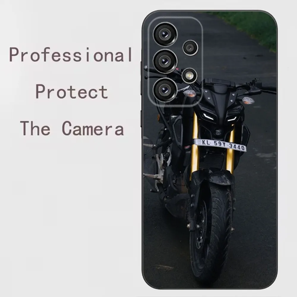 Motorcycle Y-YAMAHAS  Phone Case For Samsung Galaxy A91,A80,A73,A72 ,A71,A53A52,A32 ,A31A22,A21s,A20,Black Cover