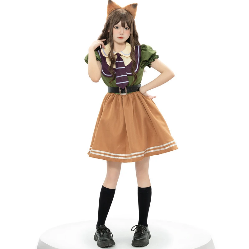 ชุดคอสเพลย์จูดี้ นิ สำหรับงานแสดงบนเวที ชุดเต็มแบบดั้งเดิมของจีน สำหรับผู้หญิงและผู้ชาย ทำจากโพลีเอสเตอร์ F...