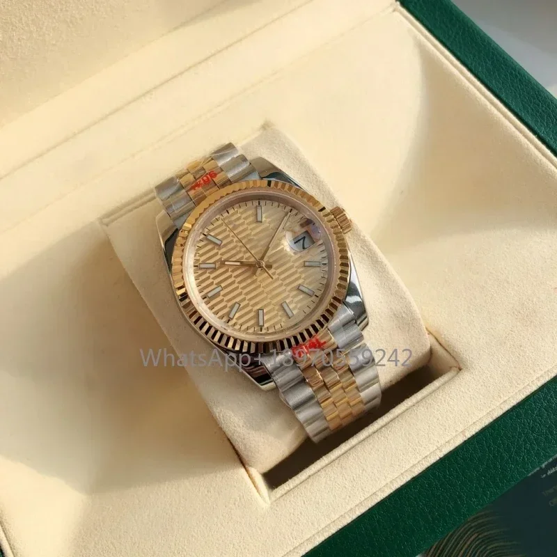 Top Marke Automatische Mechanische Uhr Für Männer Luxus Saphirglas Wasserdicht MIYOTA 8215 Edelstahl Uhren Frauen 36mm