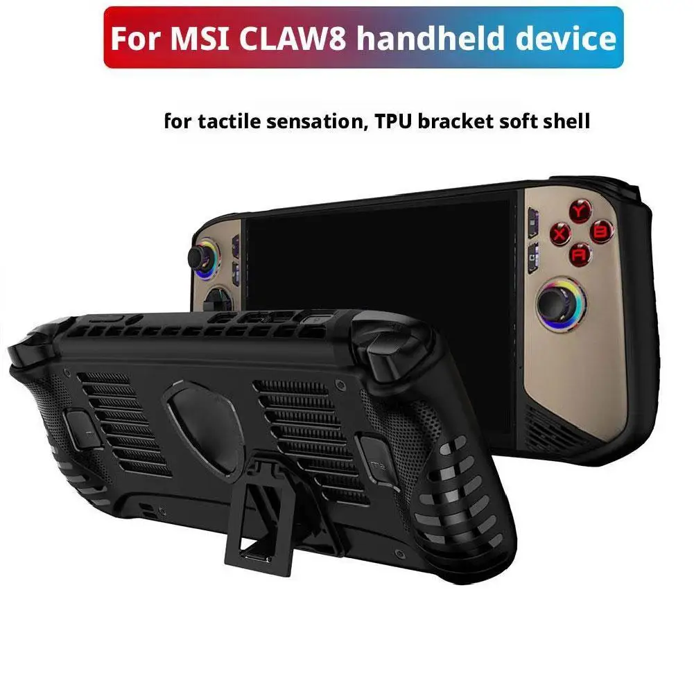 [2025 New] For Claw 8 AI Protective Cover,TPU Bracket,game Handheld Accessories For Claw 8 AI Anti Drop Protective Case