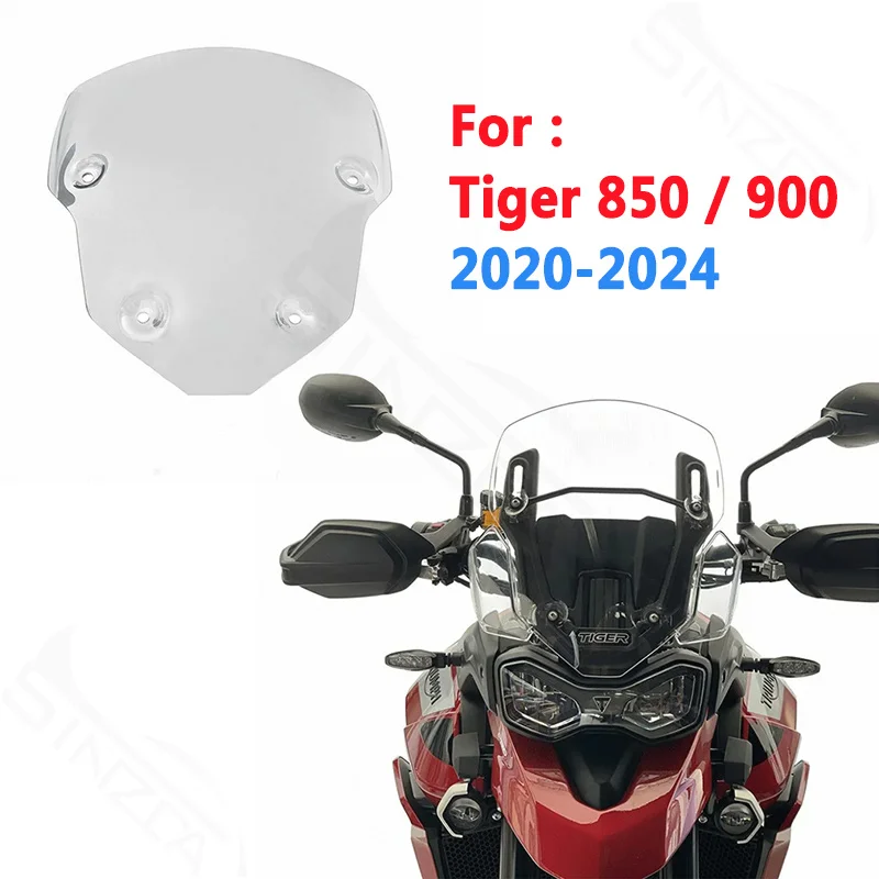 For Triumph Tiger 850 900 2020 2021 2022 2023 2024 Motorcycle Sport Windshield Windscreens Wind Deflectors Transparent