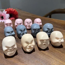 4PC Human Face Emotion Vent Ball  Slow rebound Fun Novelty Caomaru Antistress Ball Toy Adult Stress Relieve Novelty Toys Gifts