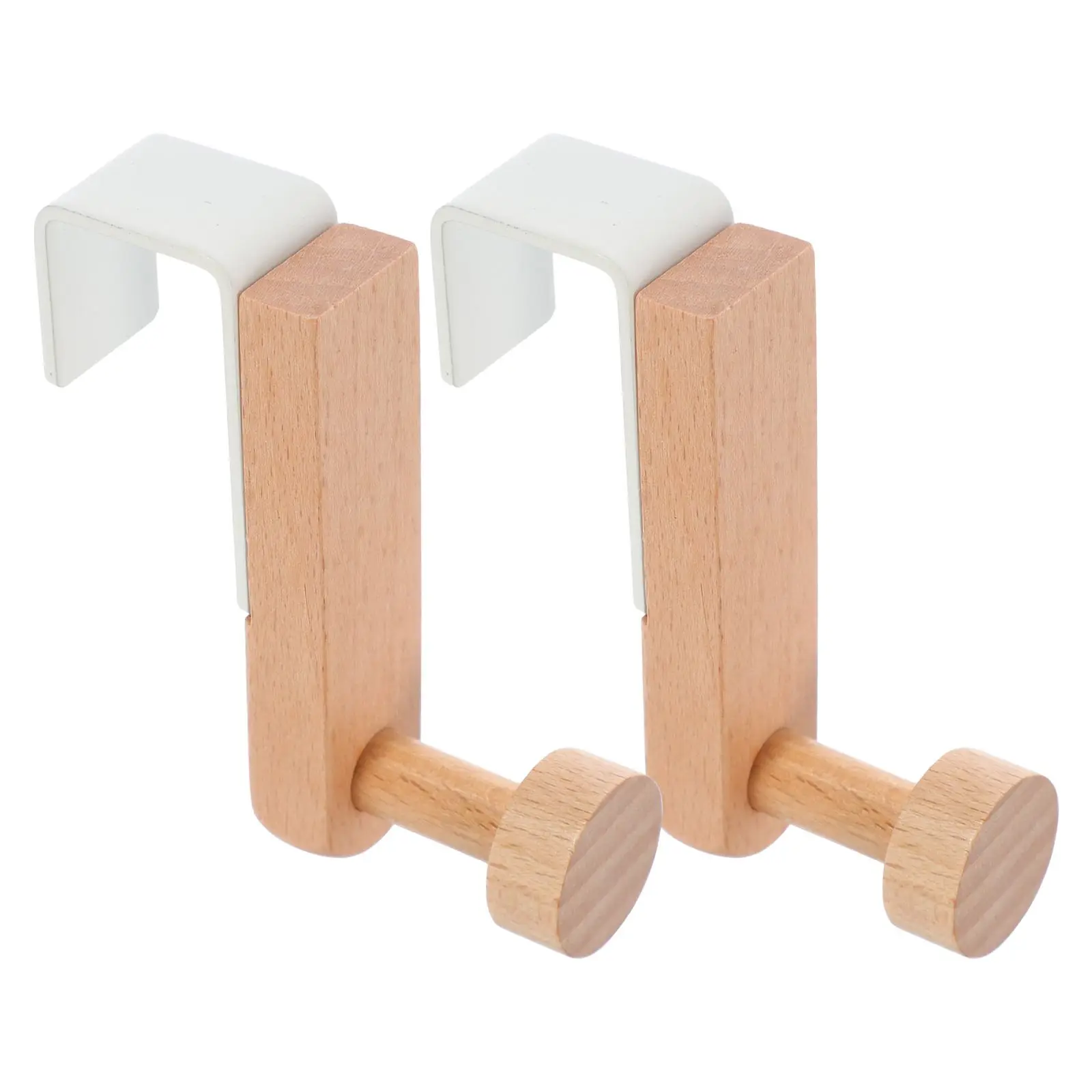 

2Pcs Hooks Sturdy Storage Solution Coats Hats Clothes Kitchen Towels Door Back Hangers No Punching Easy