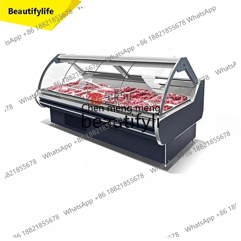 Low temperature cooked food self-service barbecue display -keeping cabinet supermarket Dayao meat workshop refrigerated fre