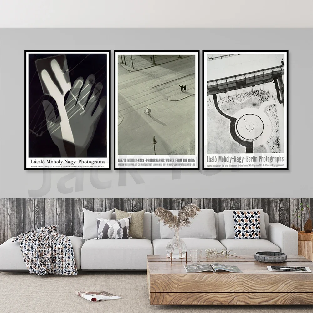 Laszlo Moholy-Nagy Photography Exhibition Poster, Museum Quality Print, Bauhaus Print, Mid Century Art