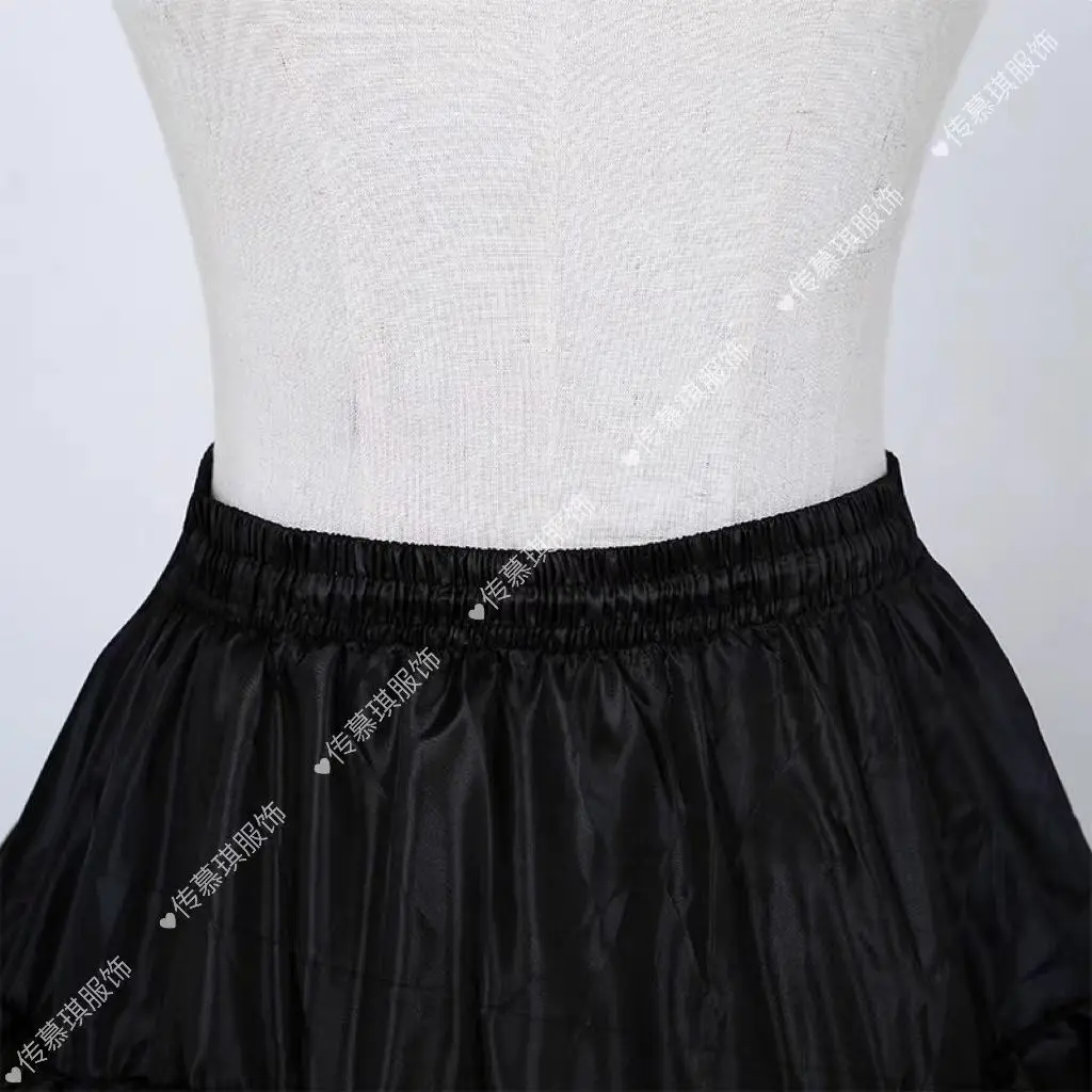 4 Hoops 5 Layers Ball Gown Petticoats Black Petticoat Crinoline Underskirt Big Ruffle Wedding Accessories Underskirts All Saints