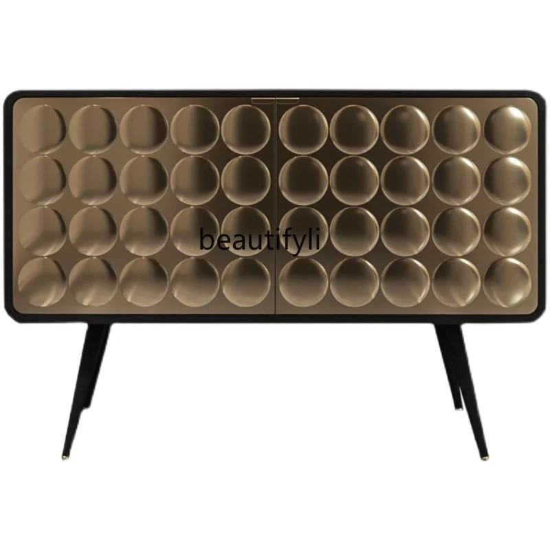 

Американский простой роскошный шкаф для крыльца, шкаф для украшения гостиной из массива дерева, скандинавский фойе на стене