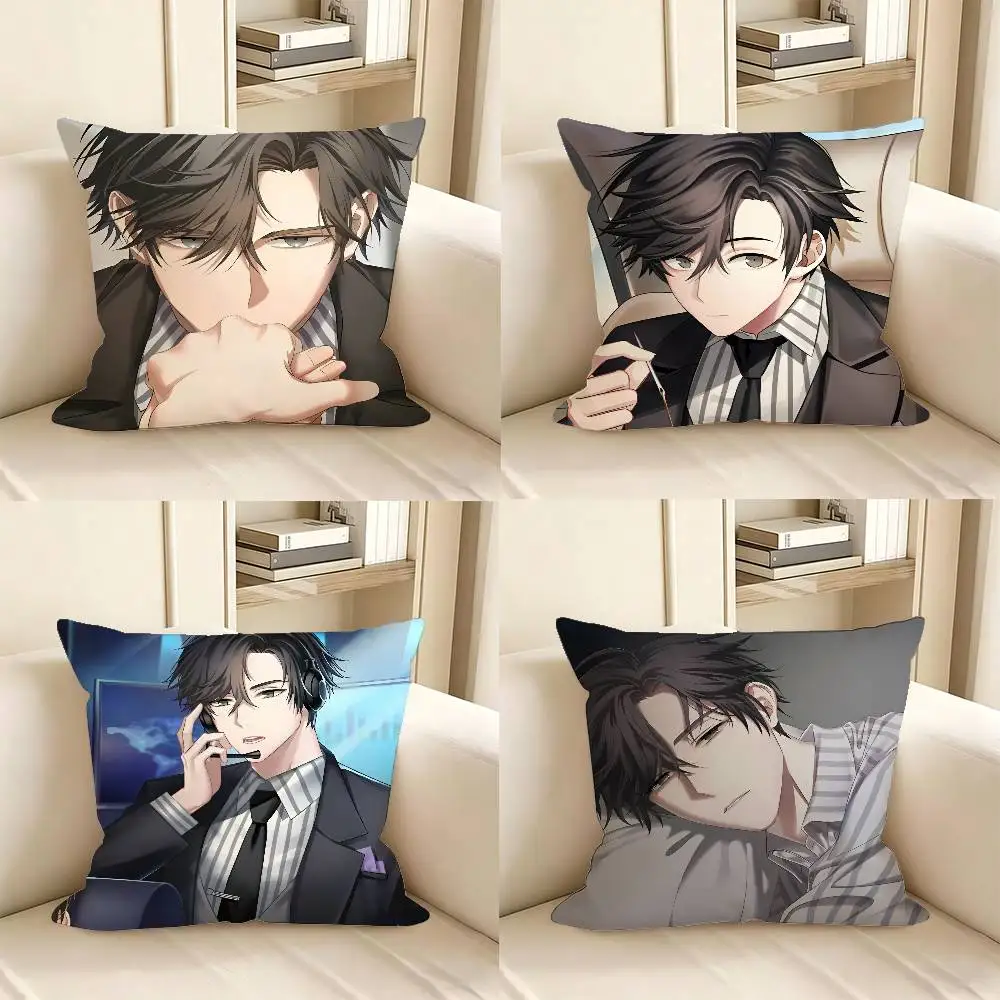 1 funda de almohada Mystic Messenger 707 Jumin Han, funda de almohada cuadrada de moda para dormitorio, sofá, decoración de habitación, ocio