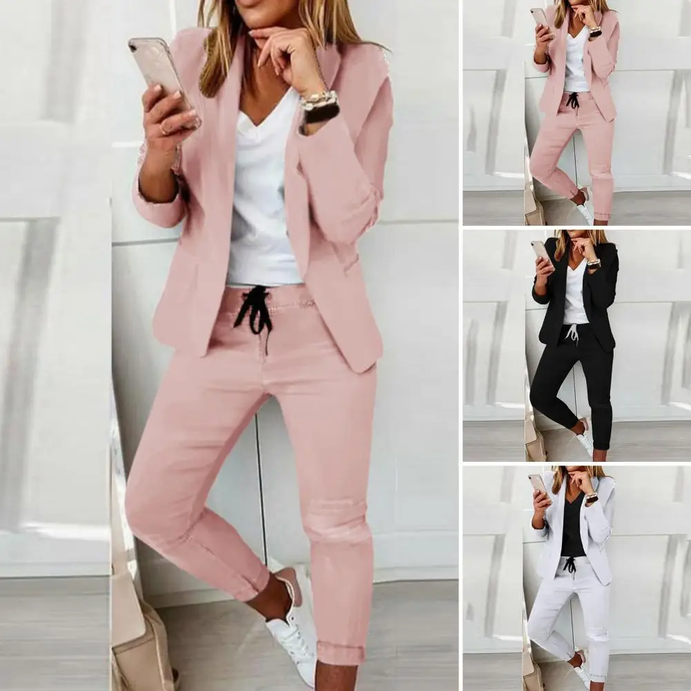 New Spring Autumn Women\'s Suits Women\'s Temperament Slim Short Pants Two-pieces Suit Pant Sets Women Blazer Set