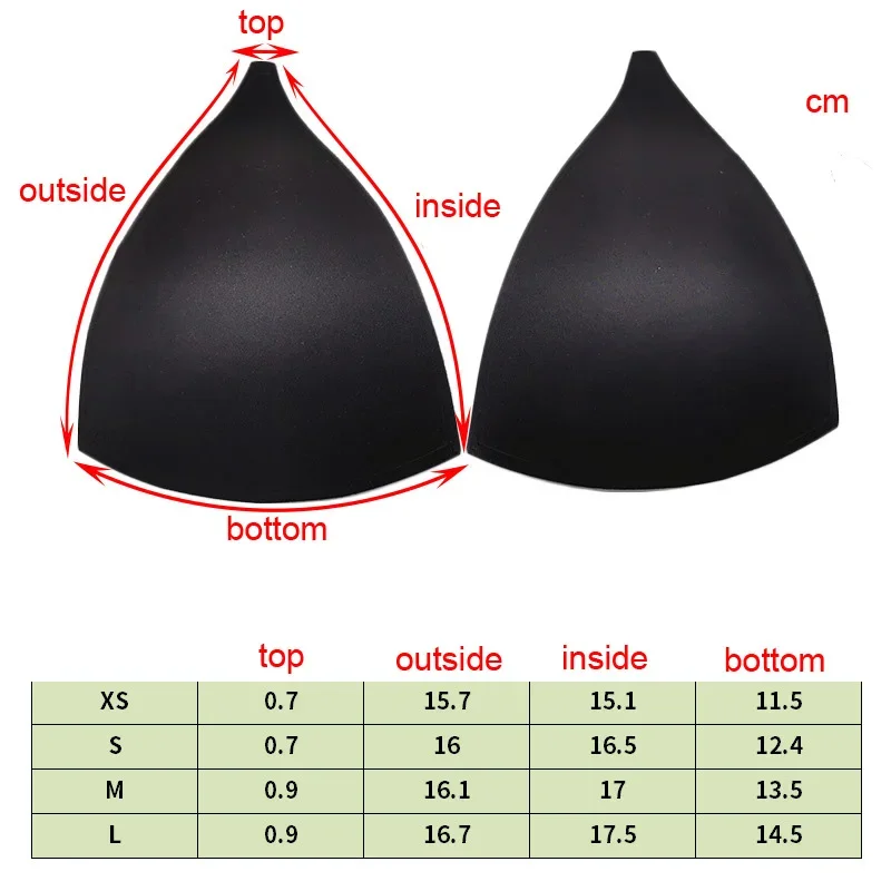 

10 пар, оптовая продажа, нижнее белье с чашками из губки, треугольная подушечка для бюстгальтера для купальника «сделай сам», невидимый глубокий V-образный вырез, вставка для свадебного платья, бюстгальтер, груди