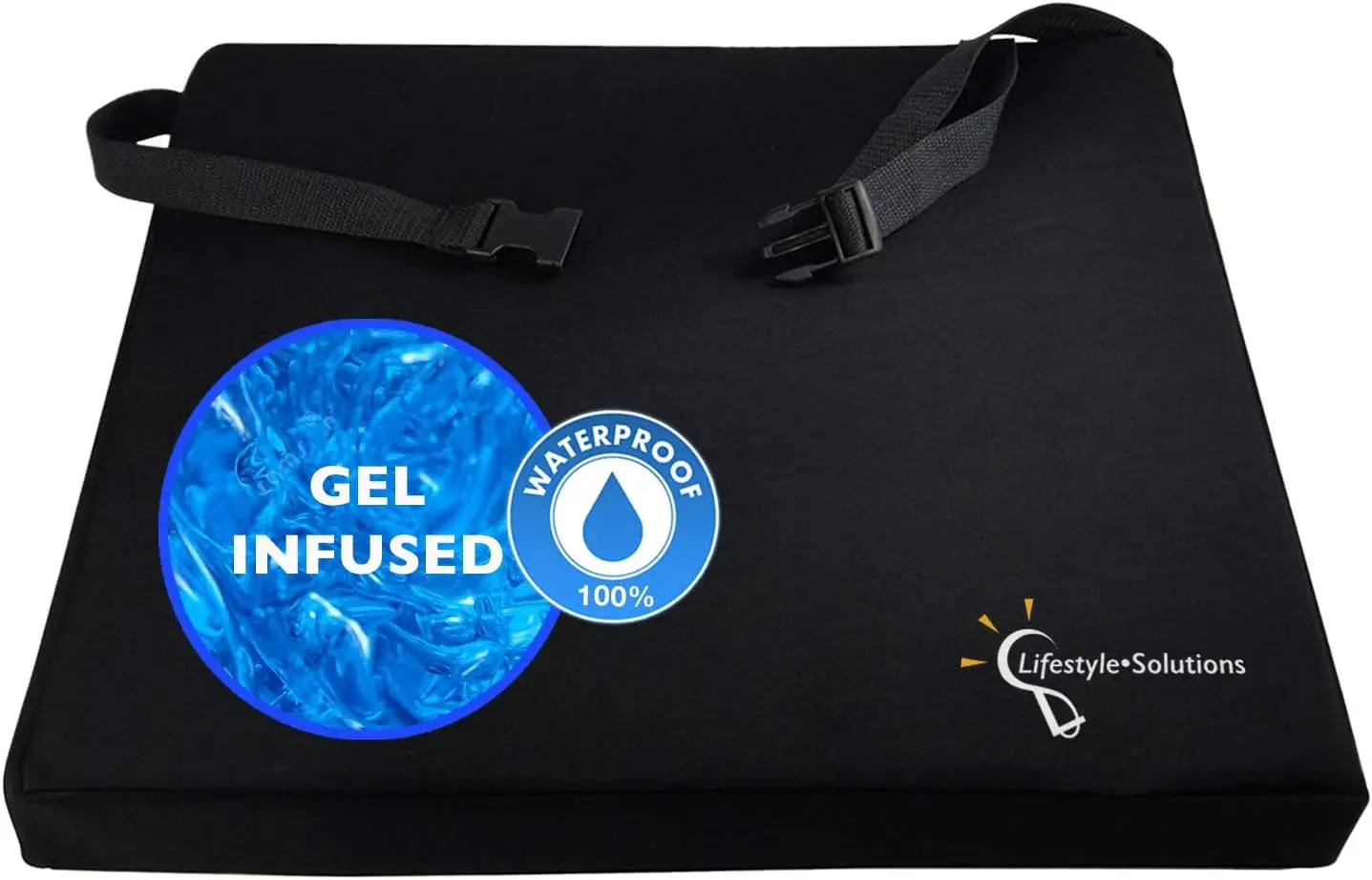 

Wheelchair Cushion, Waterproof Orthopedic Gel Seat Pad for Back Support, Coccyx, Sciatica & Tailbone Pain Relief (18"x16"x3")