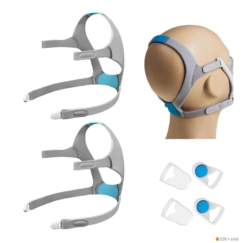 

2 упаковки головных уборов ResMed AirFit/AirTouch N20 — сменные головные уборы CPAP — система рамок и носовая подушка в комплект не входит