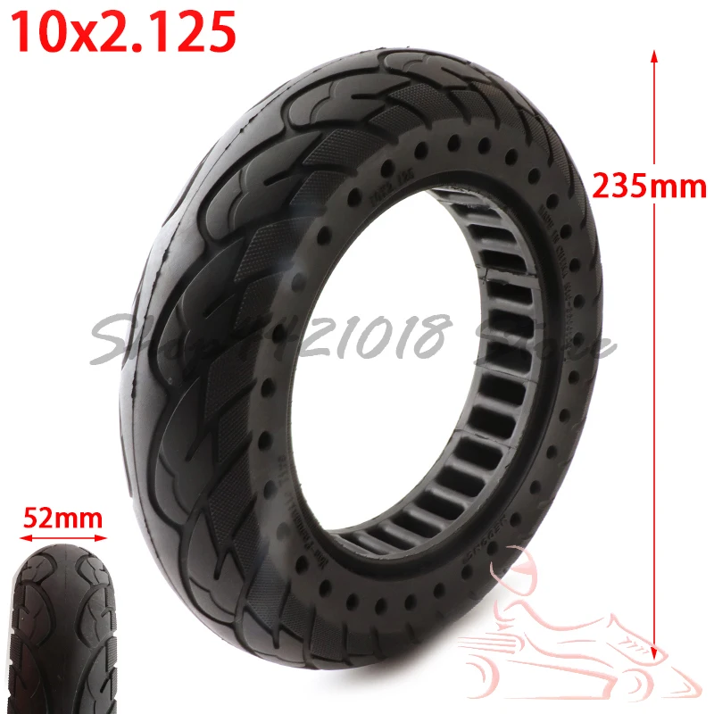 

10 Inch 10x2.125 Solid Tyre 10*2.125F Honeycomb Puncture Proof Wheel Tire for Smart Electric Balancing Scooter