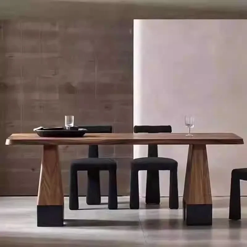 

European Designer Wooden Table Party Event Unique Rectangular Luxury Table Coffee Salon Office Mesa De Comedor Furniture Home