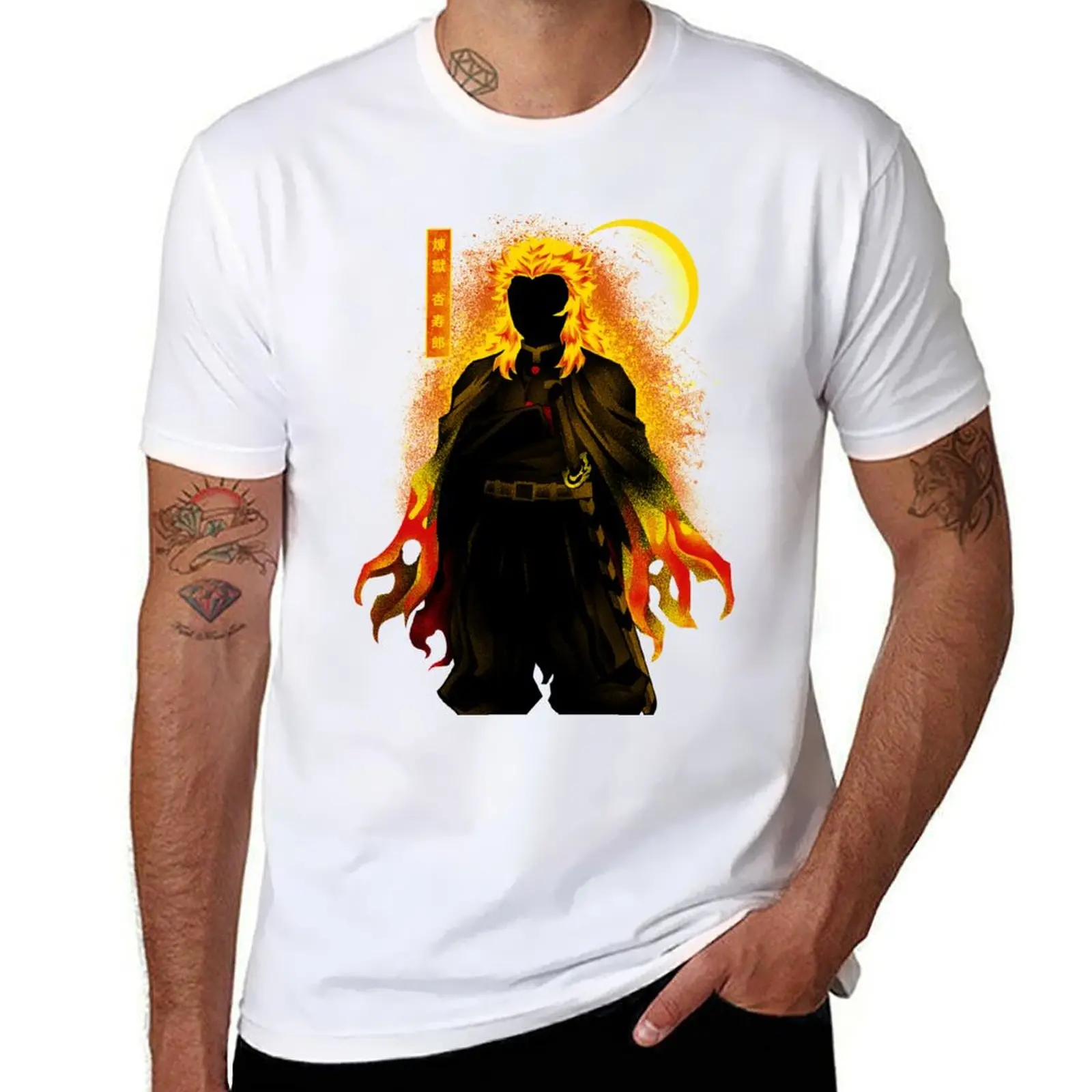 

Kyojuro Hashira - Dark Shadow T-Shirt t shirts for man graphic tees cotton t shirts man 100% T-Shirt
