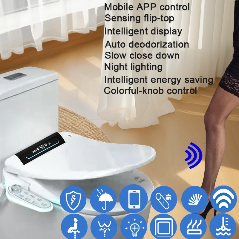 

Авто открытый туалет Japonais Chauffant Cuvette Toilette Japonaise Смарт-японский туалет для убоя тапа Водное биде Inteligente Seat