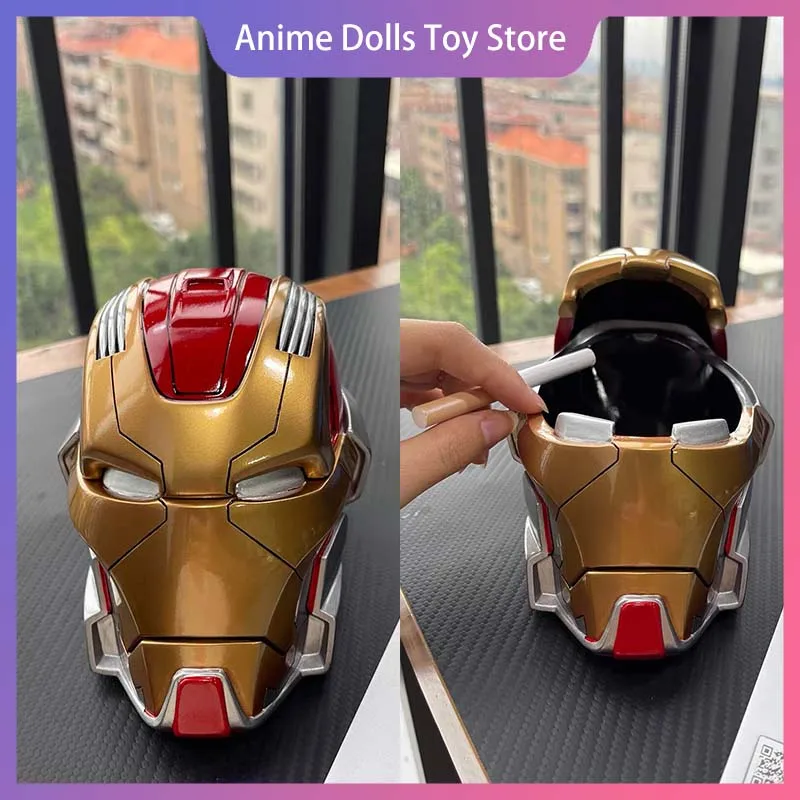 

Фигурка Железного Человека, пепельница, индивидуальный креативный тренд, дом для отправки бойфренда, праздник, Рождественская модель, игрушечная комната, декор для рабочего стола, подарок