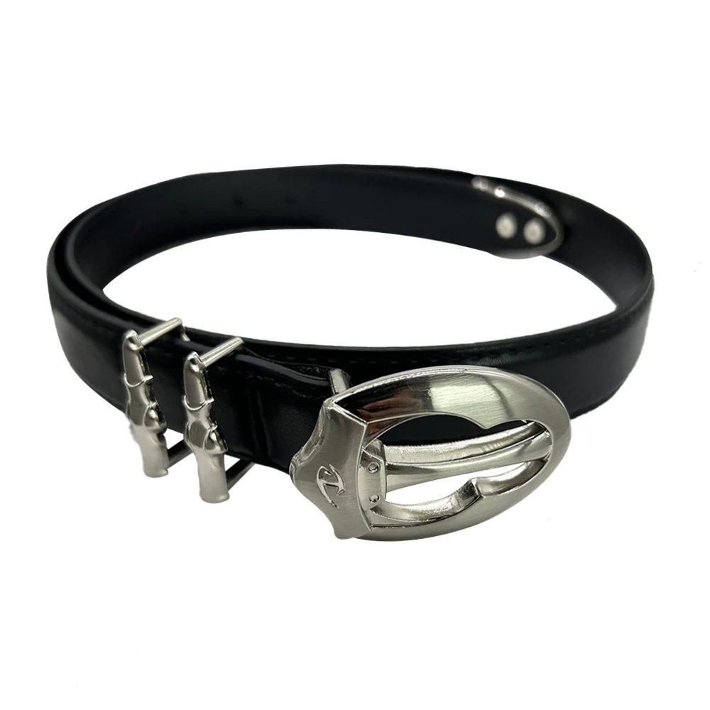 Retro Bullet Diablo metalen gesp riem dames niche ontwerp Sense Spice Girl riem High Sense mode herenriem