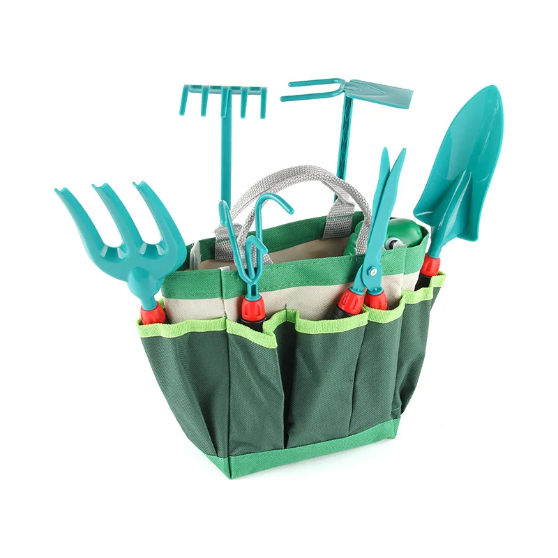 11 pz/set simulazione per bambini modellazione attrezzi da giardinaggio giocare a casa Set combinato orticolo adatto per 3-6 anni