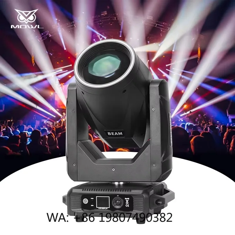 Профессиональный сценический световой прибор 440W High Power Sharpy LED Beam Moving Head Projection Light DMX с кольцевой подсветкой Halo Ring Strip для световых шоу