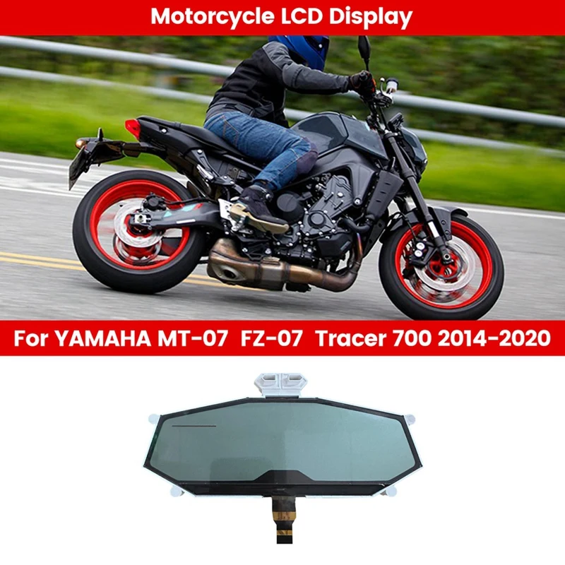 

Motorcycle LCD Display For YAMAHA MT07 MT-07 / FZ-07 / Tracer 700 2014-2020 Speedometer Lcdscreen Instrument LCD Screen