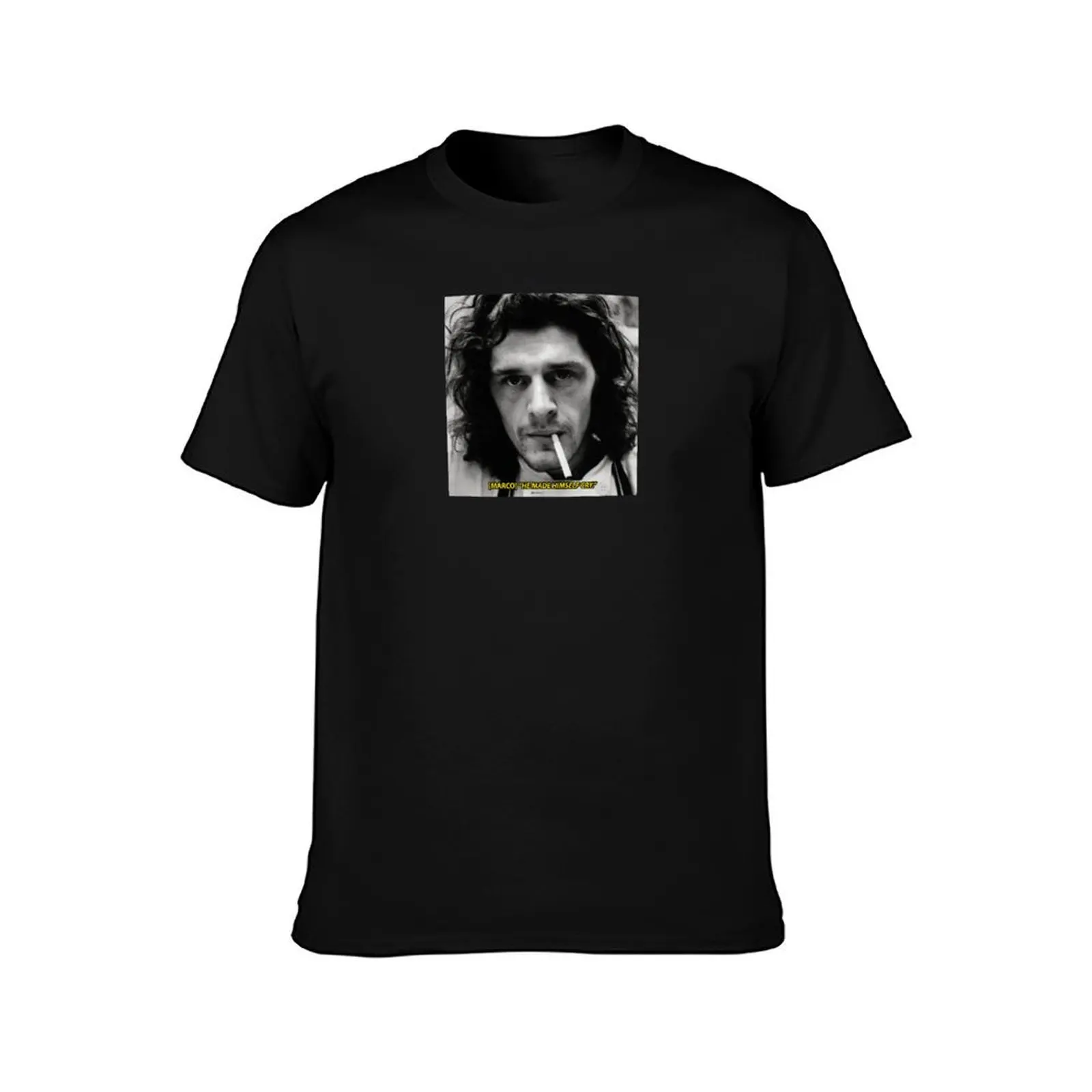 Marco Pierre White T-Shirt, Summer Casual Cotton Tee, Oversized Streetwear Tops, Vintage Graphic Print, Loose Fit Short Sleeve