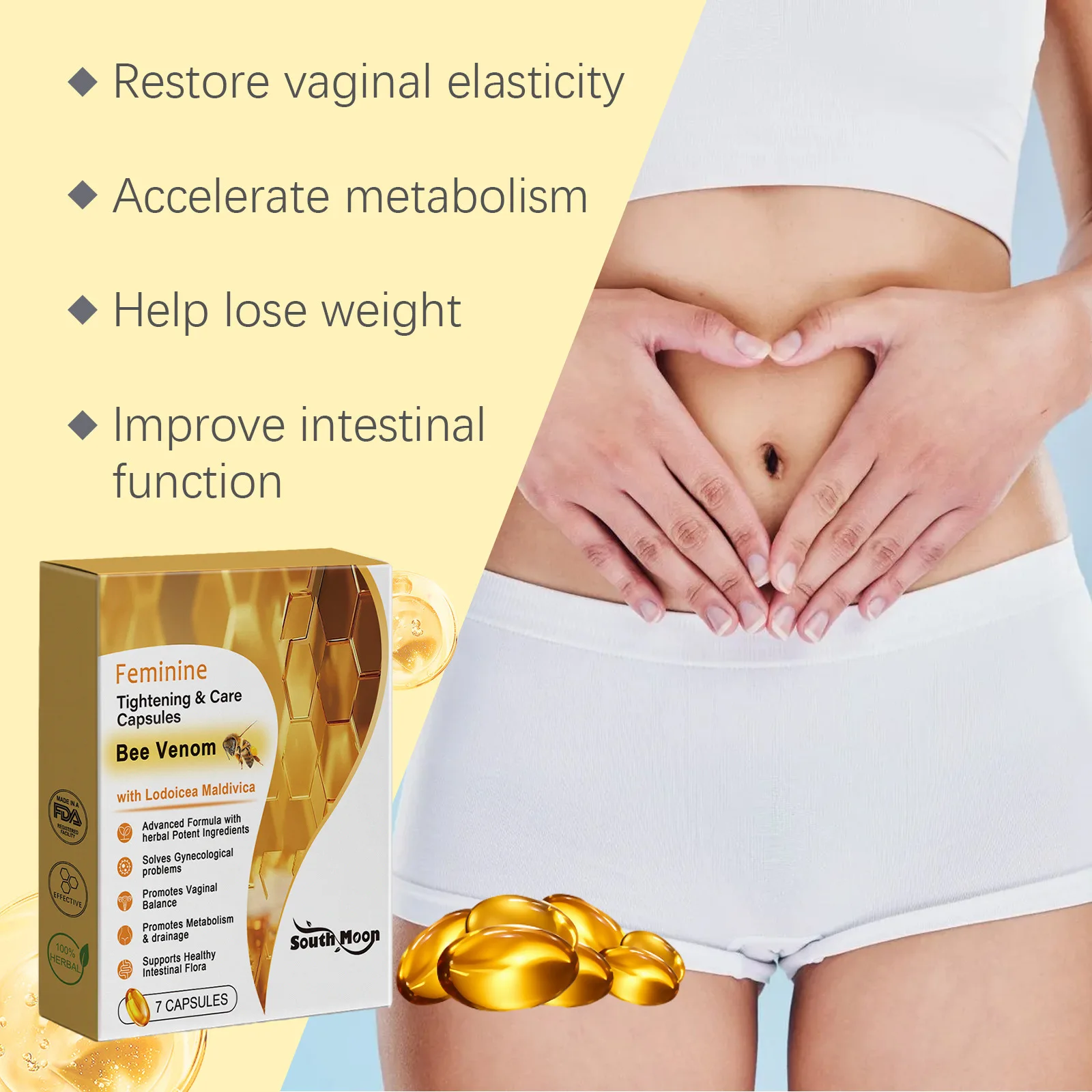 Vaginal Tightening Capsules Cleaning Vagina Shrinking Bacteriostat Anti Itching Reduce Private Part Odor Feminine Hygiene Care