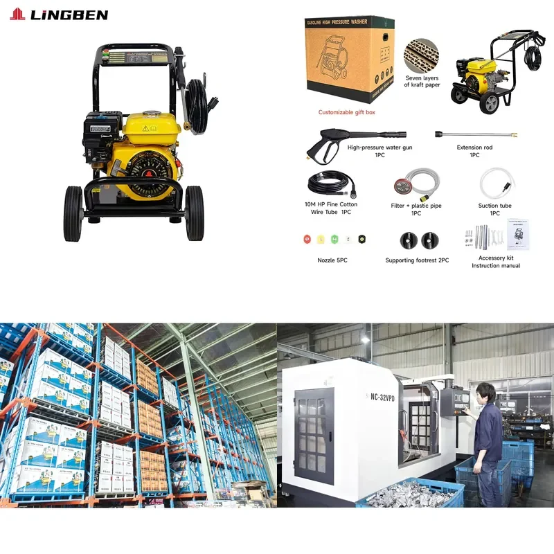 2026 Portable 7hp 170bar High Pressure Washer Cleaner Customizable Electric Car Wash Machine 2500psi Pressure Engine