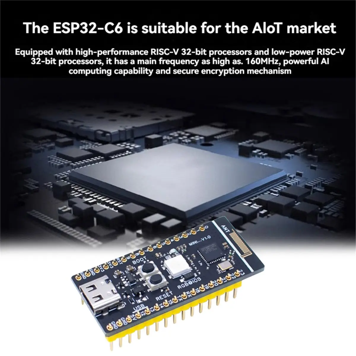 -C6- Development Board WiFi 6 Bluetooth Zigbee RISC-V Core IoT ESP32C6 Minimum System Board A