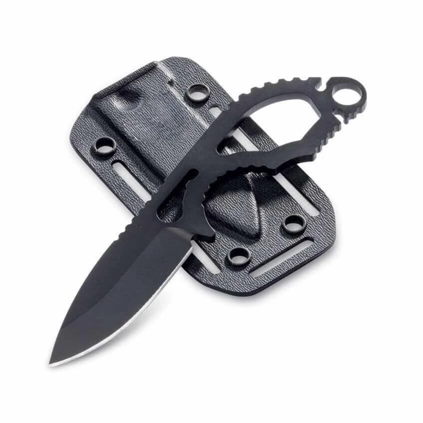 

BM 101 Follow-Up Pocket Necklace Fixed Knife 440C Plain Blade and Skeletonized Handle Hunting EDC Tool with Kydex Sheath Gifts