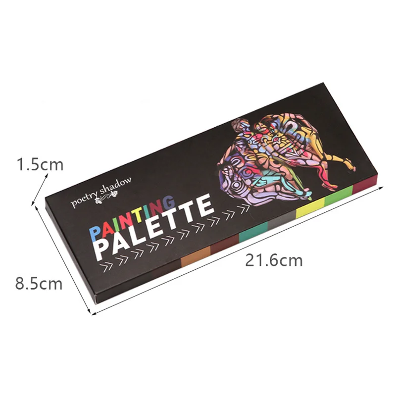 20 สีภาพวาดสีน้ํามันสําหรับคริสต์มาสฮาโลวีนพรหมละครไนท์คลับดิสโก้สีต่างๆแต่งหน้า Palette