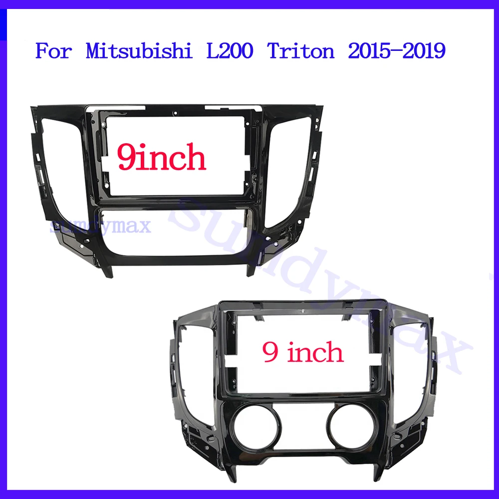 

9 inch 2din Car Radio Fascia Panel for Mitsubishi L200 Triton 2015-2019 Android Radio Dashboard Kit Face Plate Fascia