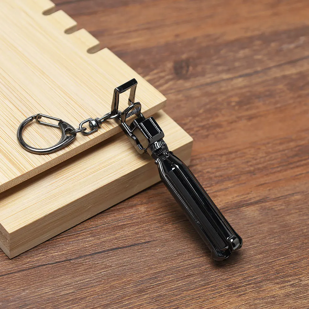 Anime BRS Death Scythe colgante llavero simulación Mini arma modelo Auto colgante accesorios Cosplay joyería regalo