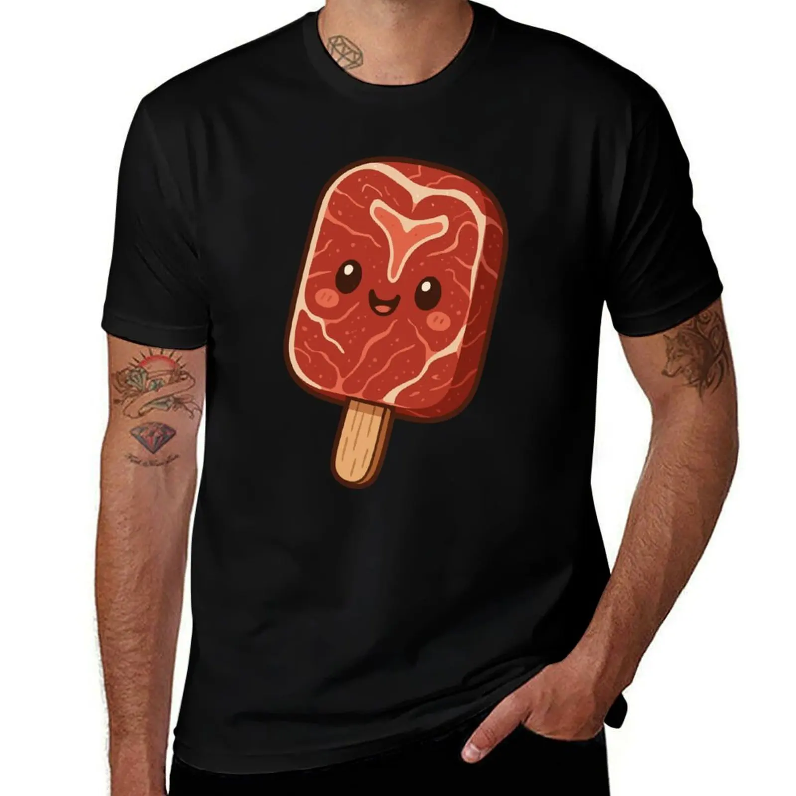 

I am a Meat Popsicle T-Shirt anime valentines clothes blue lock anime shirt Men's t-shirts