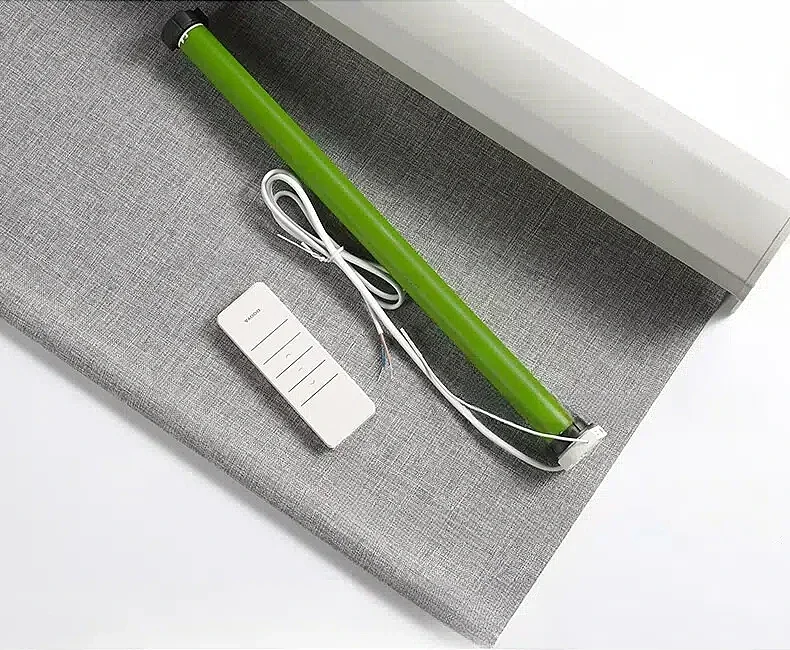 Full Blackout Linen Curtain Customized Intelligent Electric Curtain