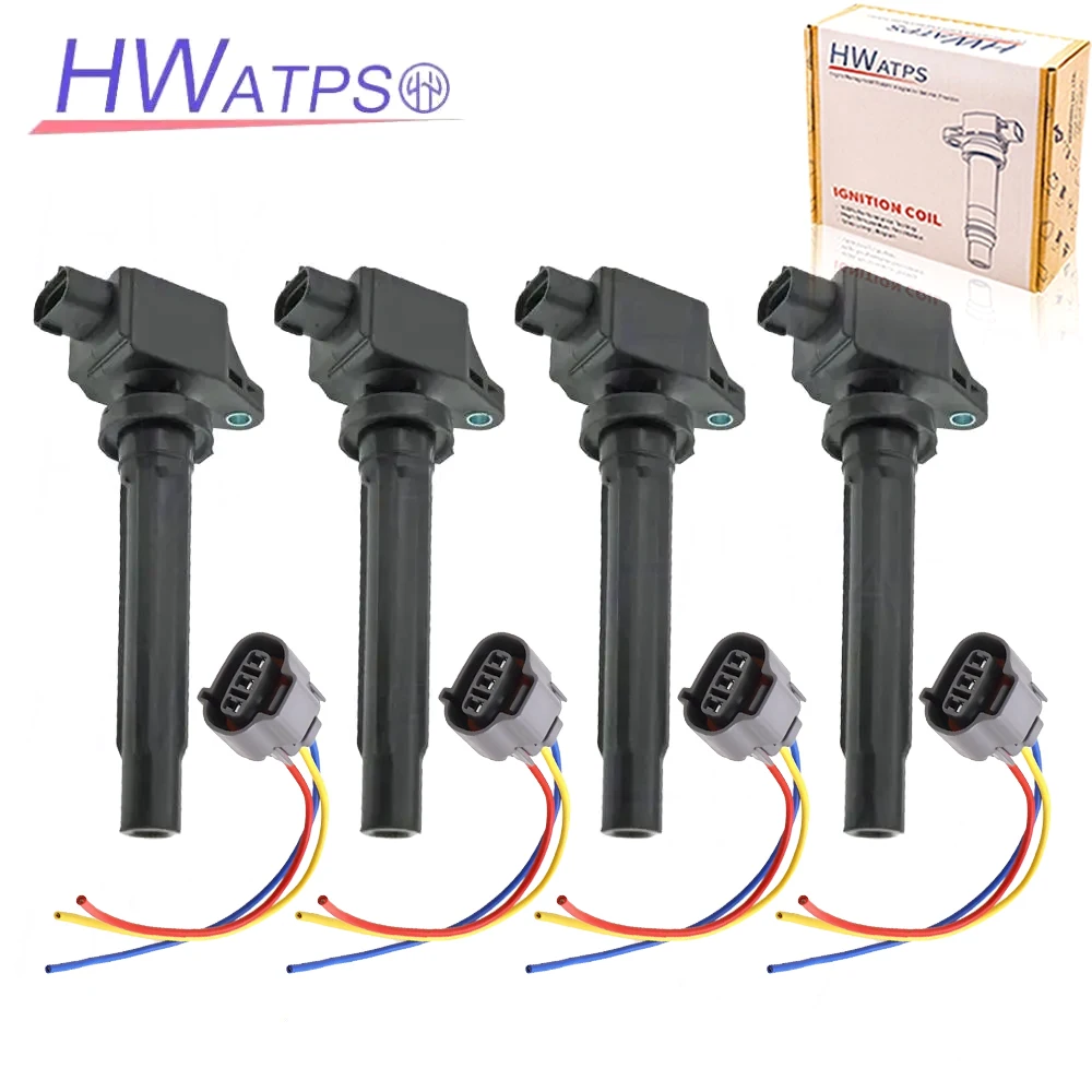 

4PCS 33400-65J00 Ignition Coils 33400 65J00 Fits SSuzuki Grand Vitara 06-08 2.7L SX4 07-09 2.0L 3340065J00