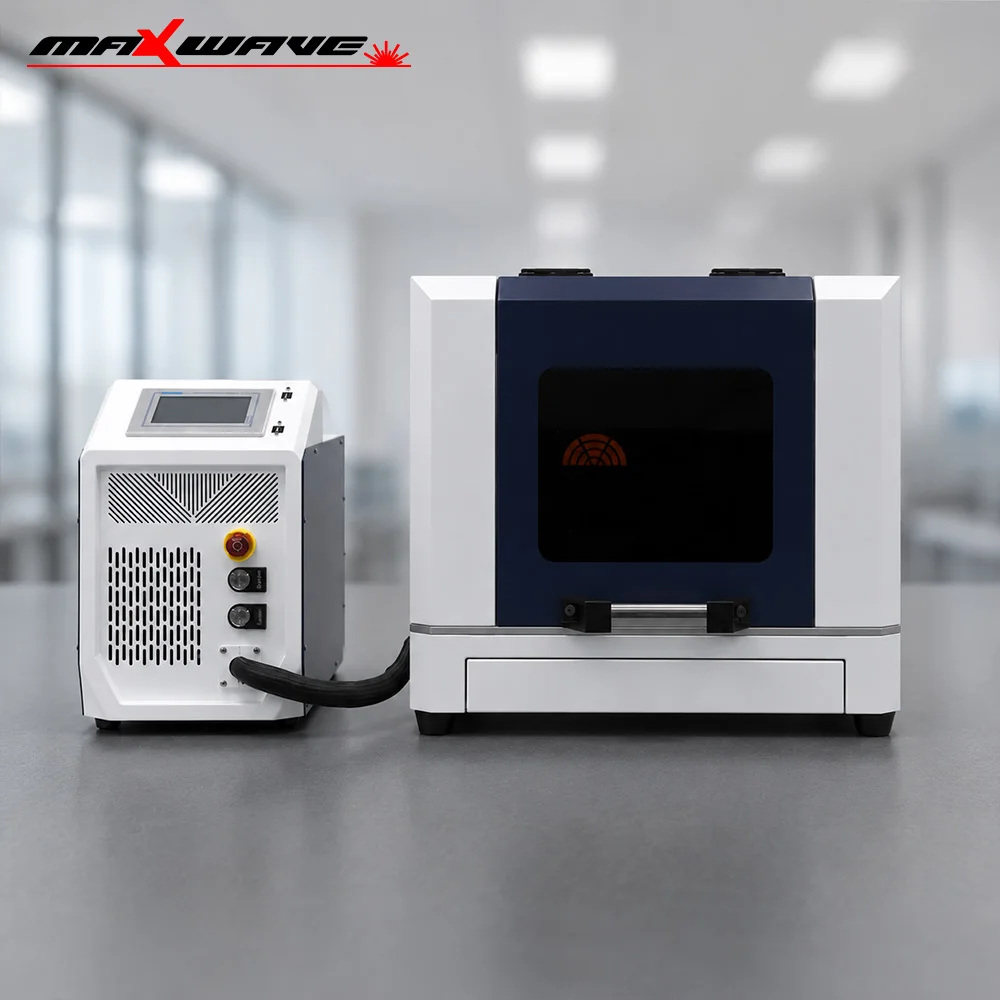 Fiber Laser Cutting Machine Compact Air Cooled Desktop Metal Cutter with 800W 1Power for Small Parts Fabrication