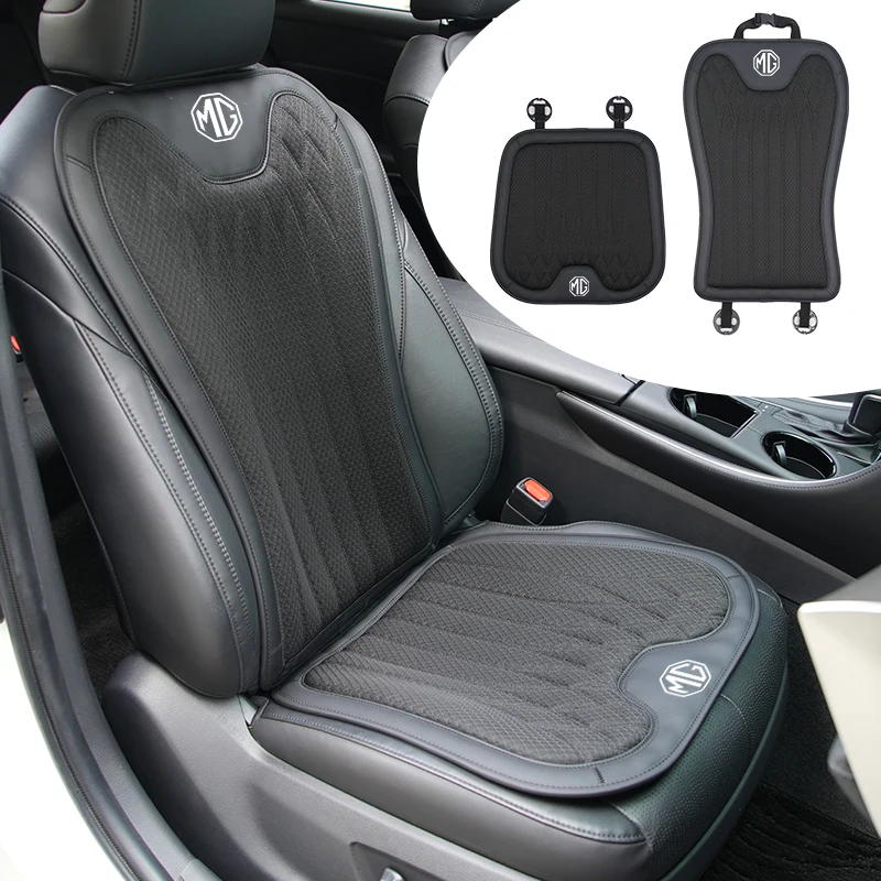 Car Seat Ice Silk Cushion Backrest Seat Protector Cover Interior For Morris Garages MG 3 5 6 7 HS ZS GS Hector TF GT ZR RX5 4