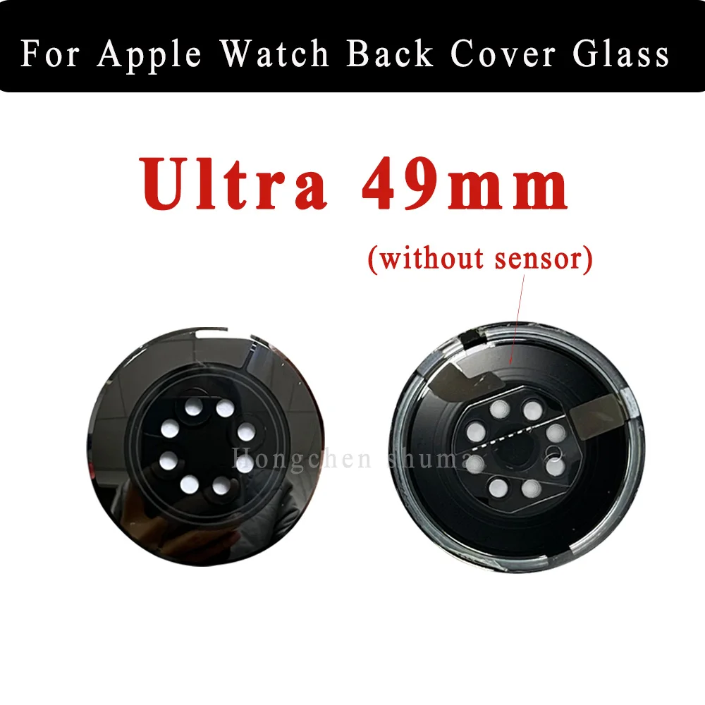 For Apple Watch Ultra 1 2 49mm Back Glass Cover No Sensor Rear Glass Cover Chassis Replacement Repair Parts