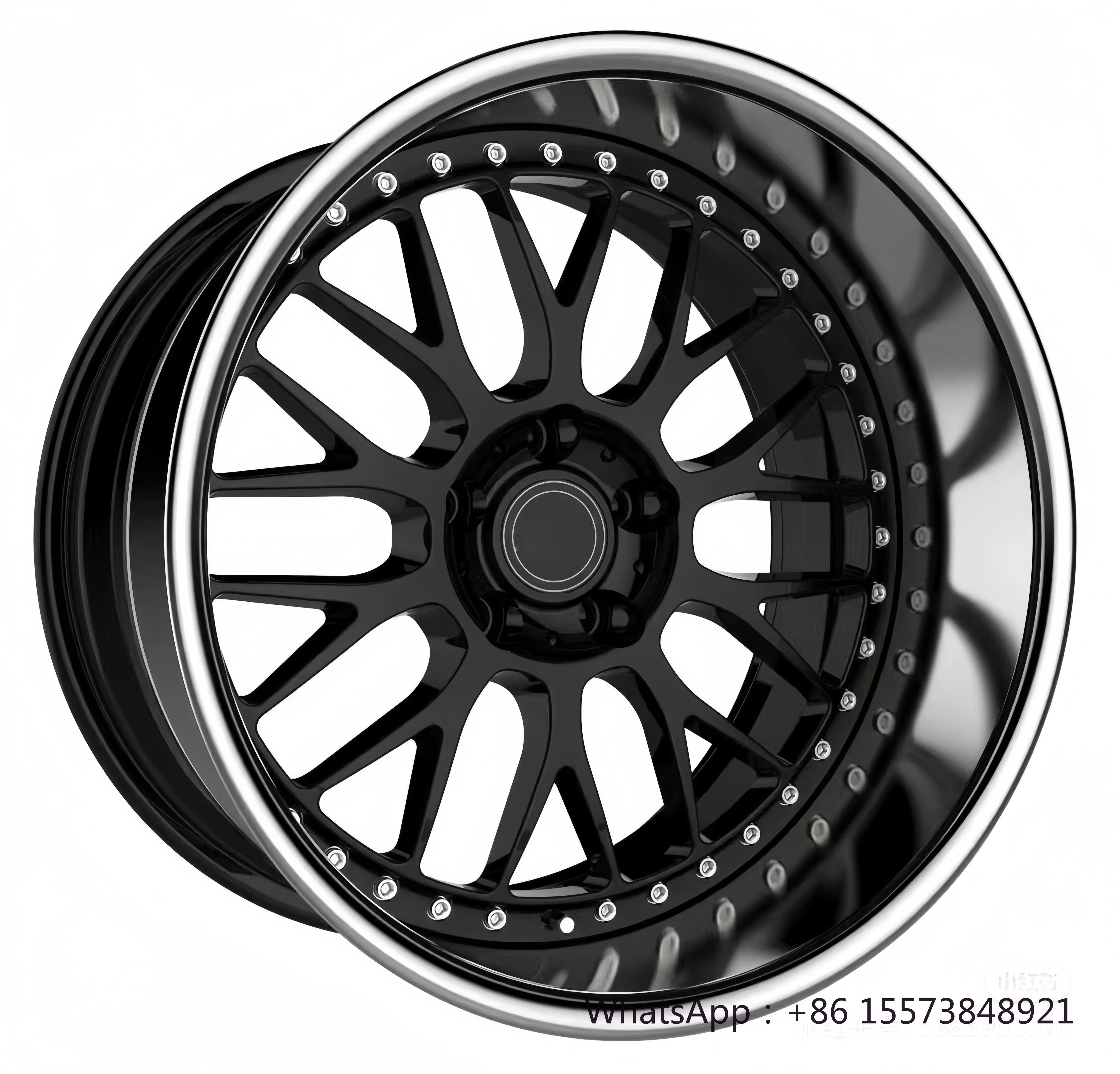 

New Custom Deep Dish Lip Forged Multi-rim 3-piece Wheel 5X112 20 22 Inch Aluminum Alloy Racing Car Wheels