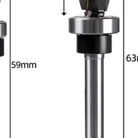 Ball Bearing Guided Router Bits Designed for Rabbet Joint Creation For Edge Trimming Grooving and Finishing Work