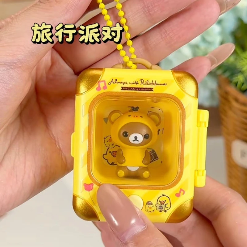 Rilakkuma Travel Companion Series Pendant Blind Box Surprise Bag Exquisite Desktop Ornament Mystery Keychain Trendy Toy Dec Gift