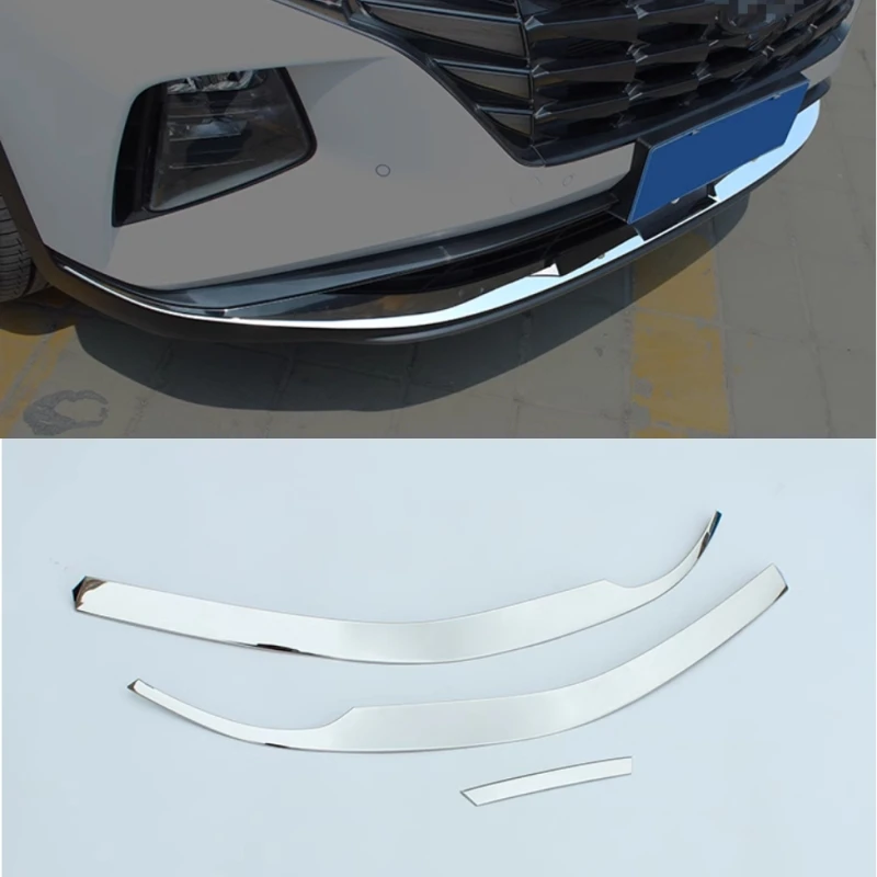 

Аксессуары для Hyundai Tucson NX4 2021 2022, внешние детали, передний нижний бампер автомобиля, декоративная полоса, накладка